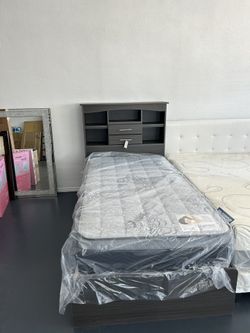 Twin Bed With regular Mattress included