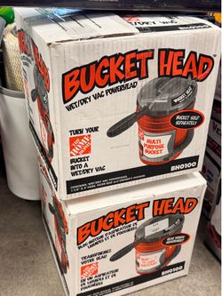 Bucket head wet/dry vac