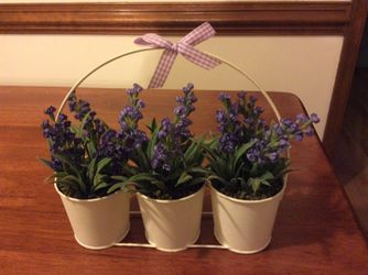 Purple flower arrangement