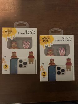 Disney Winnie the Pooh Stick On Phone Buddies 2-Pack