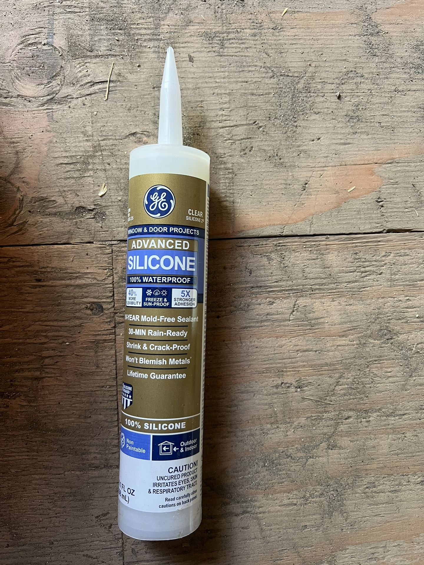 Advanced Silicone 2 Caulk 10.1 oz Window and Door Sealant Clear