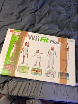 Wii fit plus board and Wii that needs cords. It works great! 40$