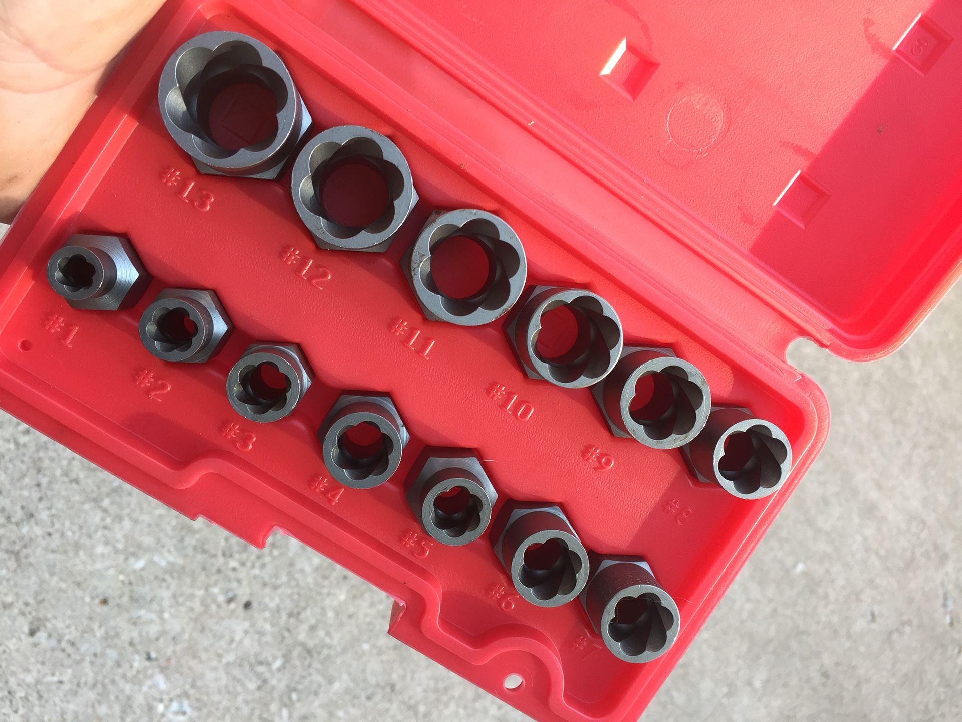 Craftsman Bolt Out Tool Nut Remover set of 13 pc.