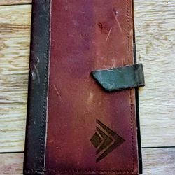 Leather.Journal Brown Refillable Tab Closure