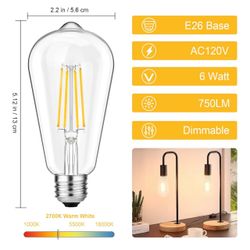 Svater Vintage LED Edison Bulbs 60W Equivalent