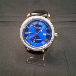 Stauer 28997 Genuine Leather Quartz Analog Men's Watch New Battery