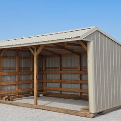 10x16 Run-in Shed | Horse Barn | Financing Available