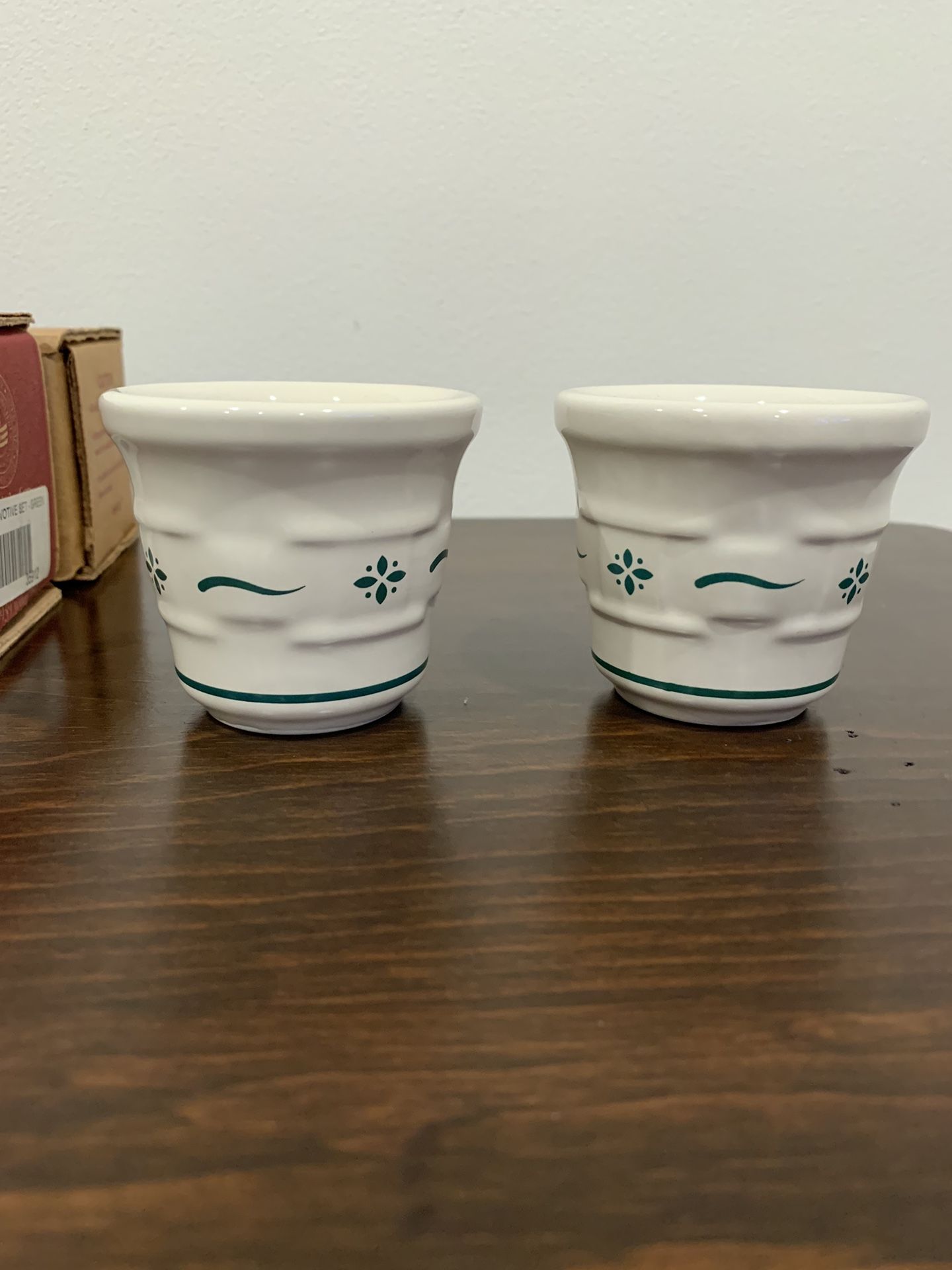 Longaberger Pottery Votive Set