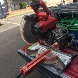 Bauer 12” Dual Bevel Compound Sliding Miter Saw w/LED Shadow Cut Line