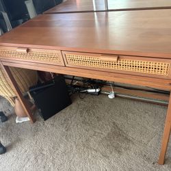Target Threshold Rattan Desk