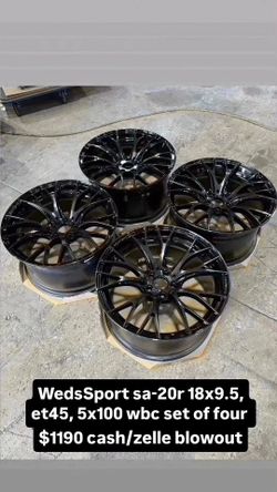 WedsSport SA-20R 18x9.5 Wheels Set of 4