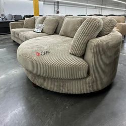 Corduroy Living Room Sectional Sofa  - Limited Time Offer 
