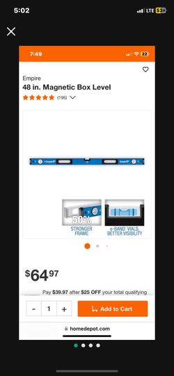 Empire 48 In. Level Magnetic 