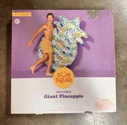 Inflatable giant pineapple float floatie sun squad