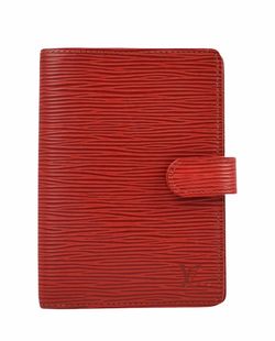 Authentic Louis Vuitton Vintage Red Agenda Cover