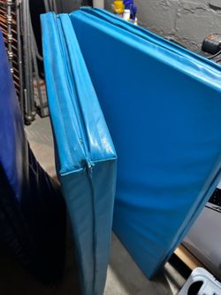 Gymnastic/Wrestling mats x2 Heavy Duty Blue