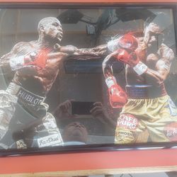 Floy Mayweather vs Pacquiao boxing canvas  poster 24x18