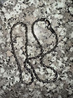 20 Inch White Gold Rope Chain