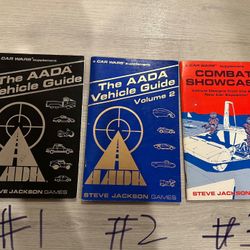 Car Wars supplements - The AADA Vehicle Guide - 3 books- Price For Each 