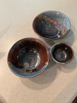 Handmade ceramic pottery bowls