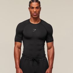 Gym Shark Black Shirt 