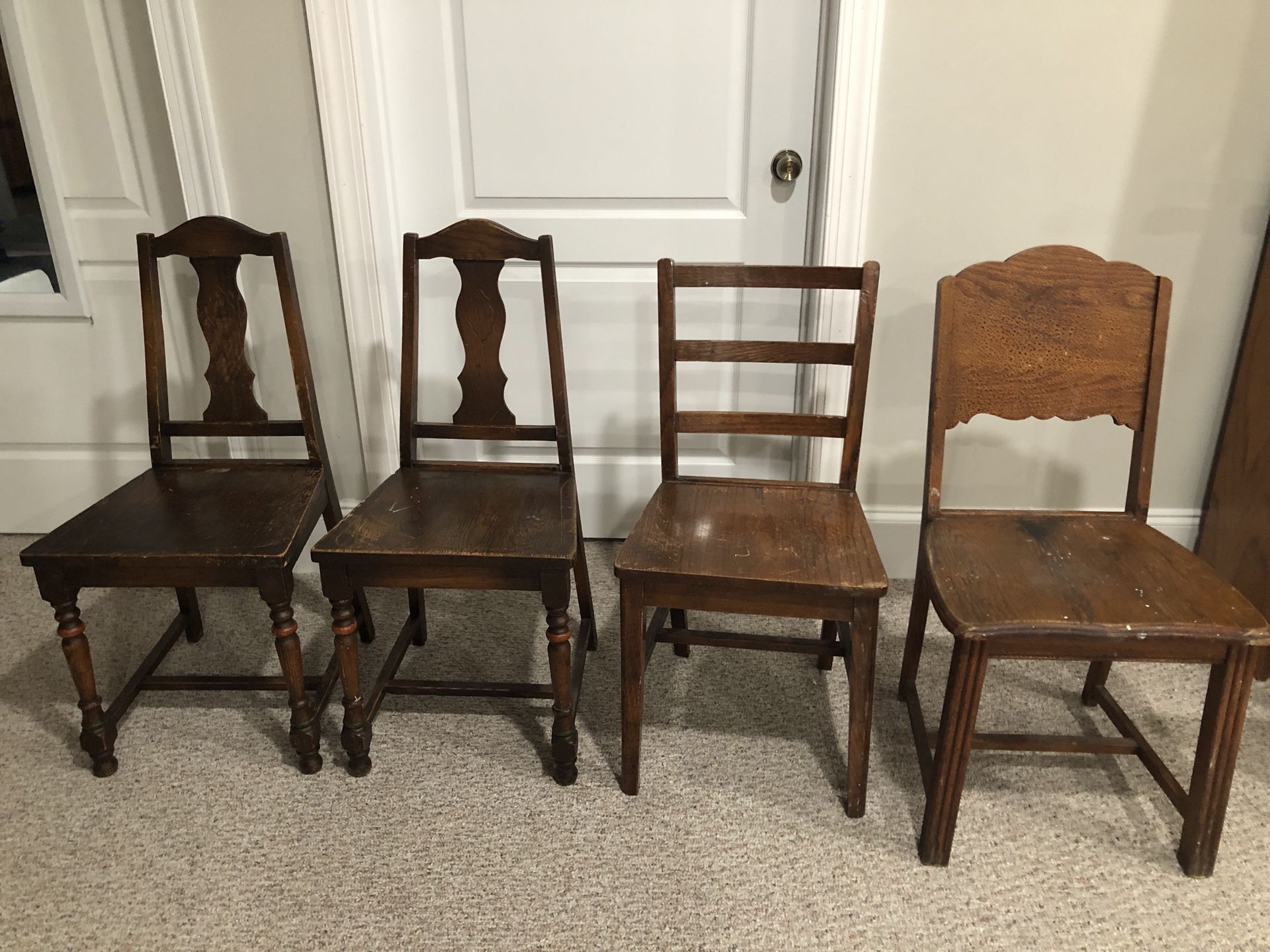 Solid Wood Chairs - dining, kitchen or desk