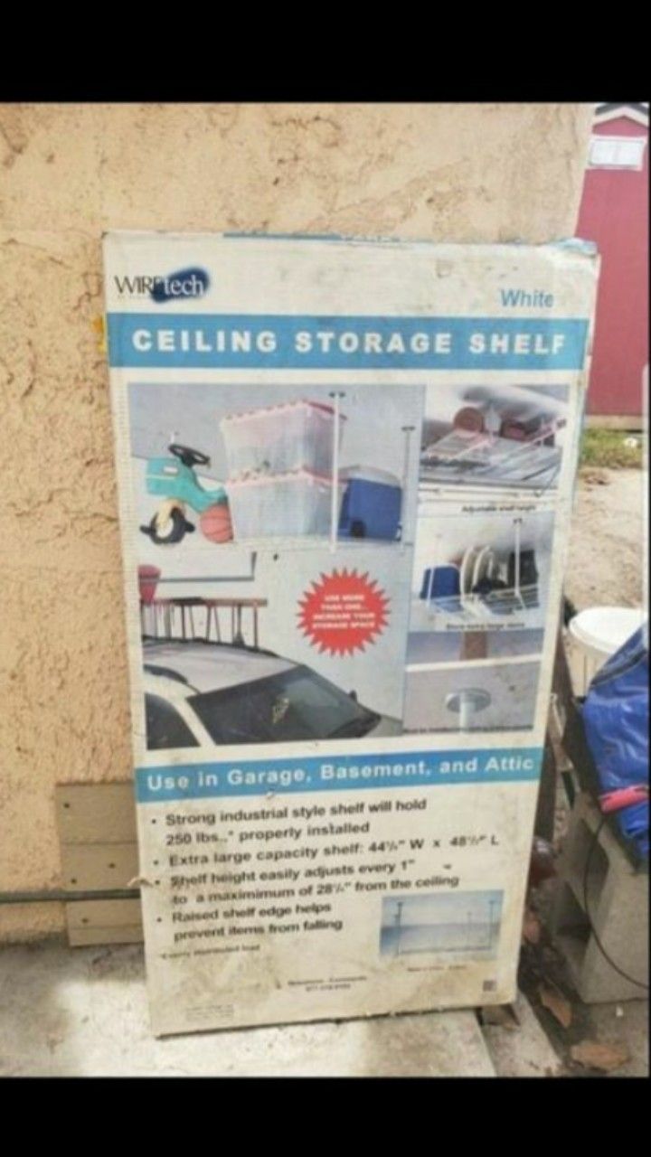 Garage storage shelves