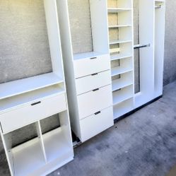 AVAILABLE! Reduced Price!! Hanging Organizers Only $50!! Shoe Racks Just $100!! Drawer Banks Now $150!! Closet Organizers Sold Each! 12", 20" And 24"