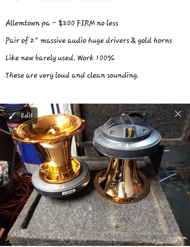 2 Huge Massive Horns