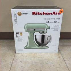 KITCHEN AID DELUXE TILT-HEAD STAND MIXER 4.5QT KSM97PT PISTACHIO 