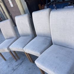 4 Upholstered Dining Room Chairs