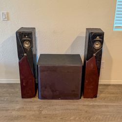 JBL 12” Subwoofer and JBL Tower Speakers