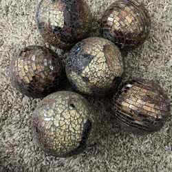 Mosaic Glass Decorative Balls