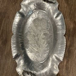 Vintage Hand Crafted Silverlook Tray