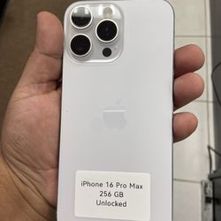 iPhone 16 Pro Max 256GB Unlocked Cash or $50 down