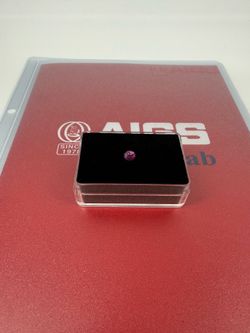 AIGS Certified 1.26 Carats Natural Heated Pink Sapphire