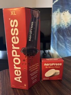 Aeropress Xl Coffee Press Brand New With Xl Micro filters