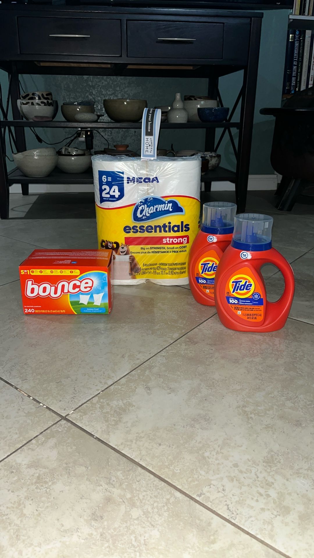 Tide, Bounce, Charmin