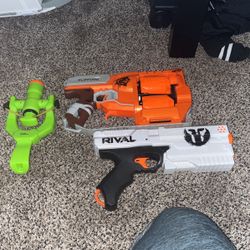 three Nerf Guns