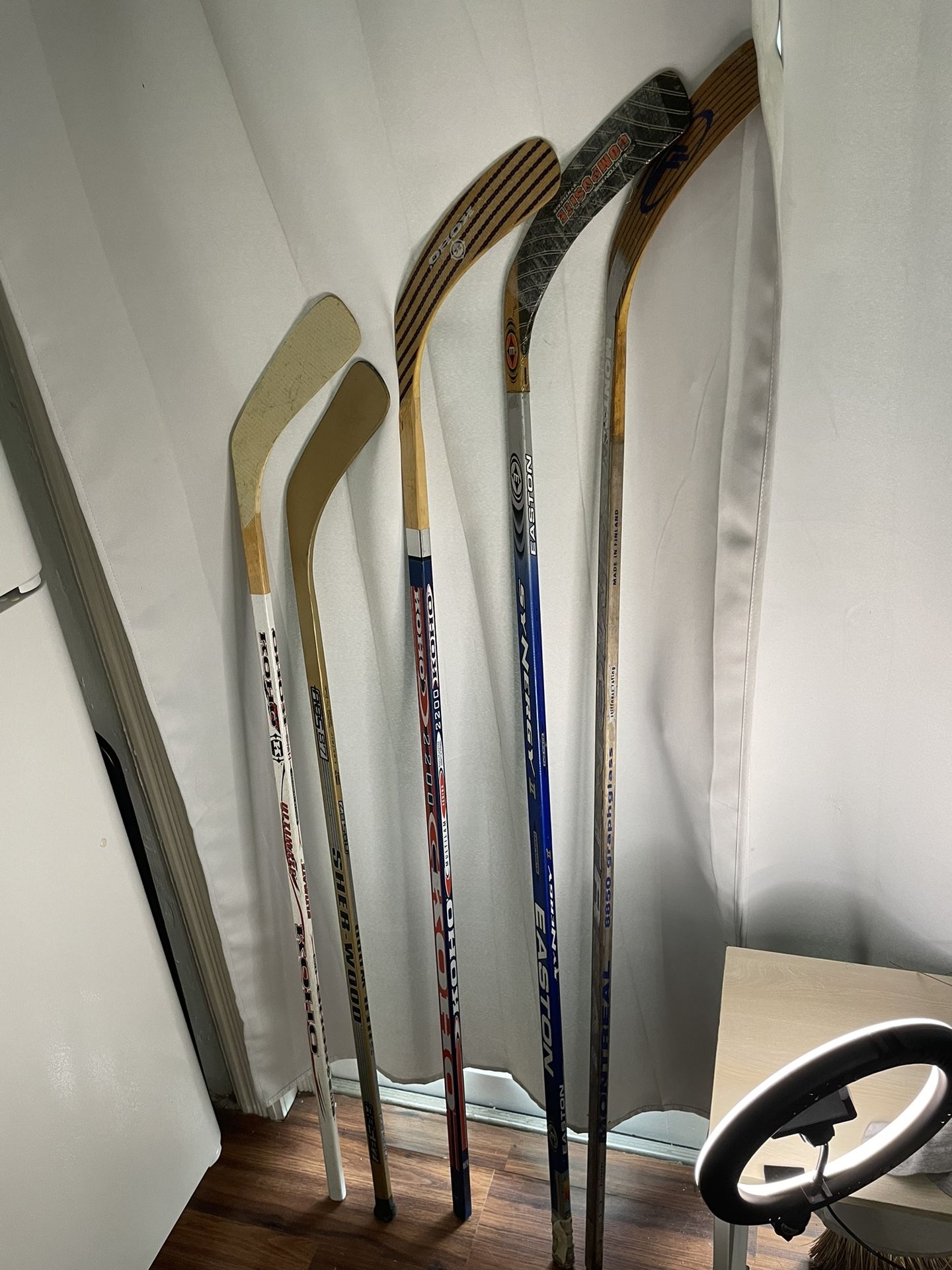 Ice Street Hockey Sticks Wooden Good Condition