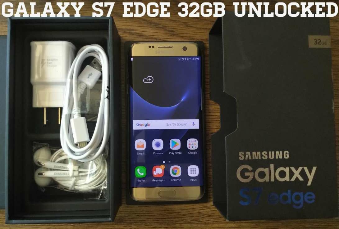 Galaxy S7 Edge 32GB UNLOCKED (Like New) Gold