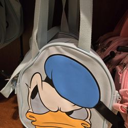 NEW Disney Parks 2026 Donald Duck Cute Blue Mini Big Face Tote Shoulder Bag