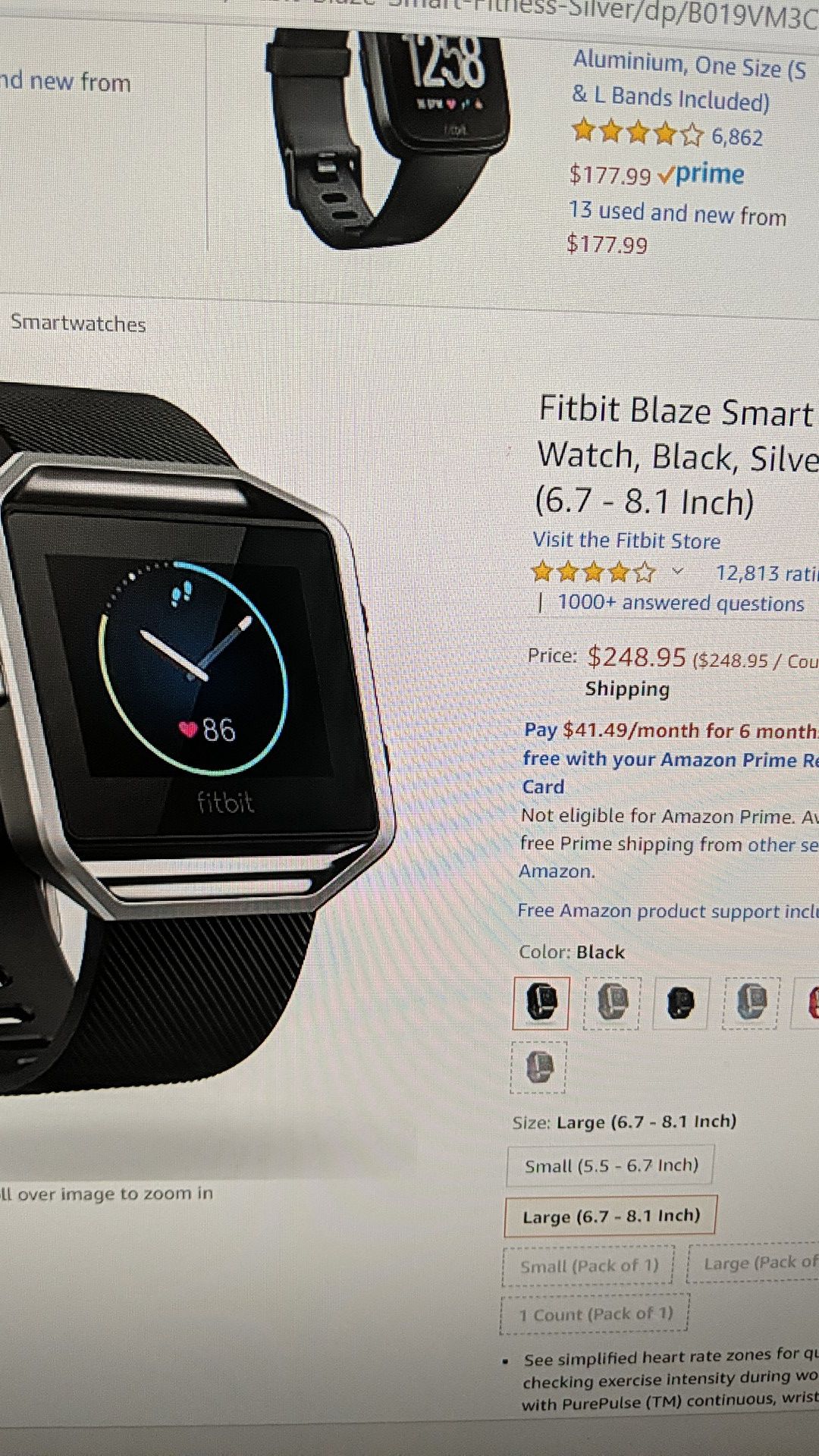 Fitbit blaze fitness watch