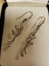 New diamond earrings new used