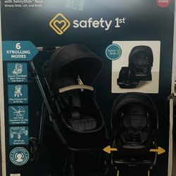 Safety 1st onBoard Slide 6-in-1 Travel System Stroller (Black)