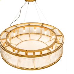 Everly Quinn 12 Light Dimmable Drum Chandelier
