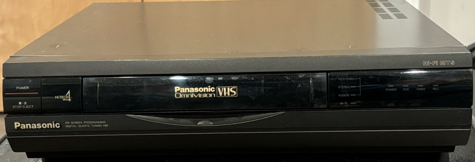 PANASONIC VIDEO CASSETTE RECORDER VHS NEEDS REPAIR HIGH TECH VCR PV-4060