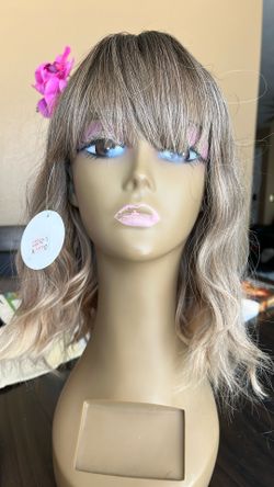 12 Inch blonde Synthetic Wig