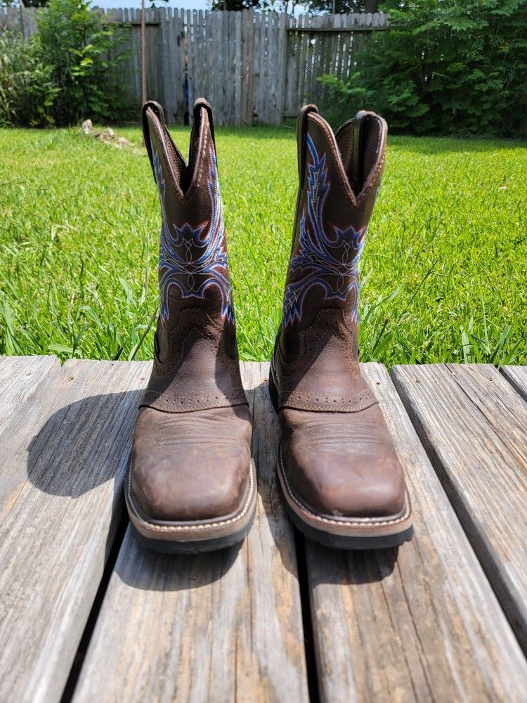 Brazos Men's 9.5 Bandero 2.0 Steel Toe Boots