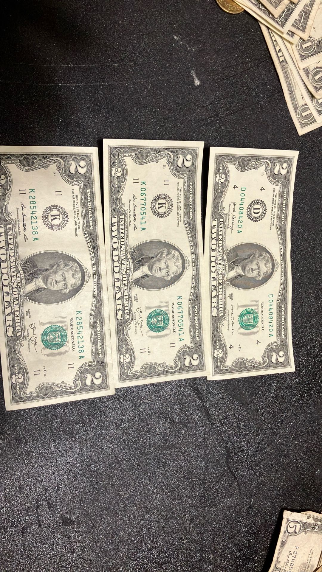 Perfect Condition USA 2 Dollars Bill